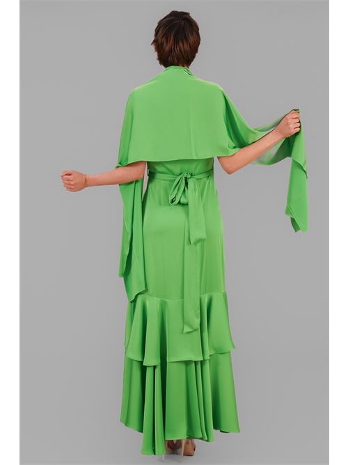 Stola in raso twins fantasy | T4528FGREEN